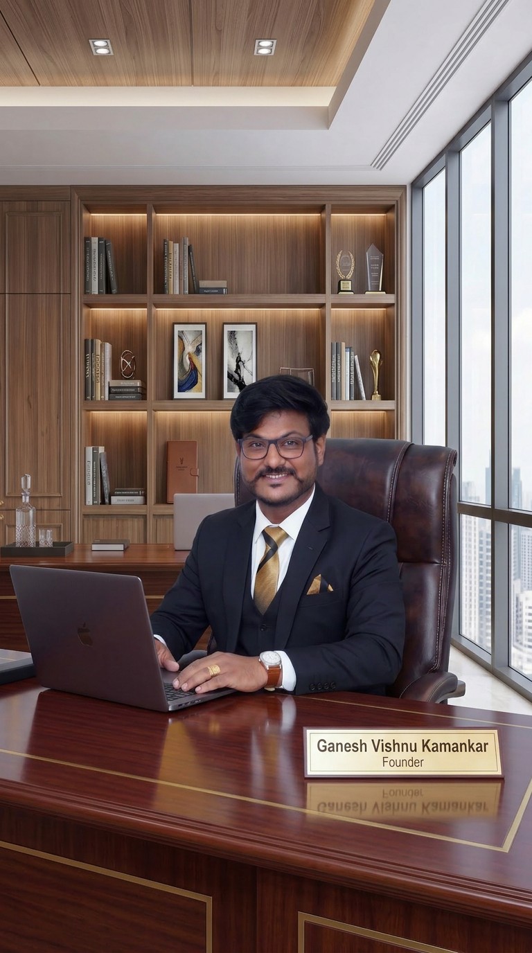 Ganesh Kamankar in a formal business portrait